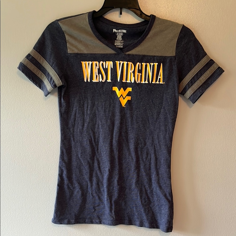 WVU Blue Fitted Short Sleeve T-Shirt